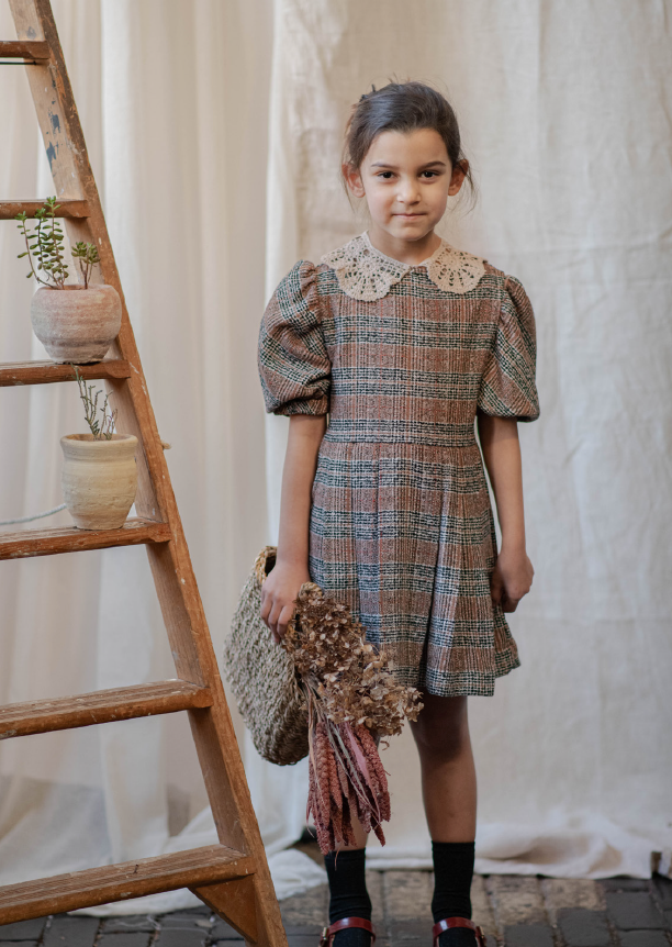 Brown Dress - Hannah - KOKORI Kids