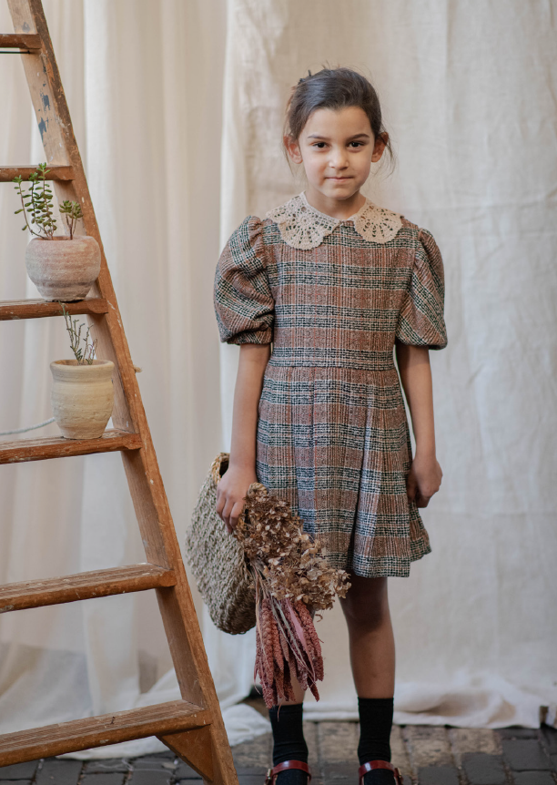 
            
                Load image into Gallery viewer, Brown Dress - Hannah - KOKORI Kids
            
        
