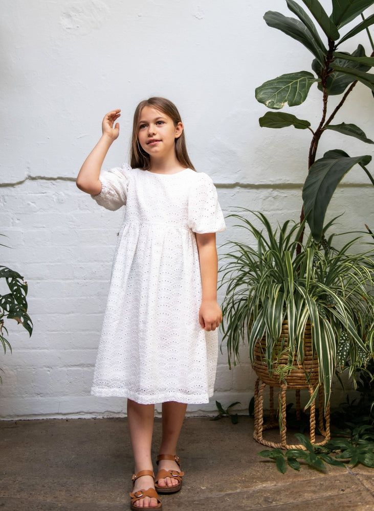 CEMRE DRESS WHITE - KOKORI Kids