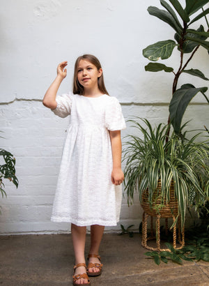 CEMRE DRESS WHITE - KOKORI Kids