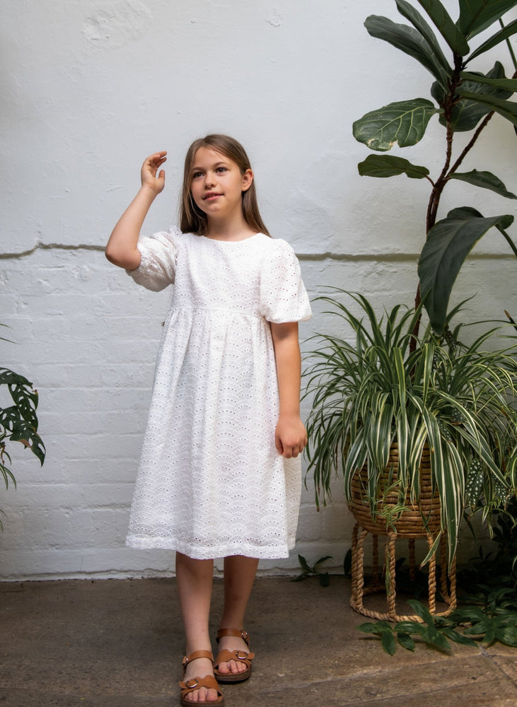 CEMRE DRESS WHITE - KOKORI Kids