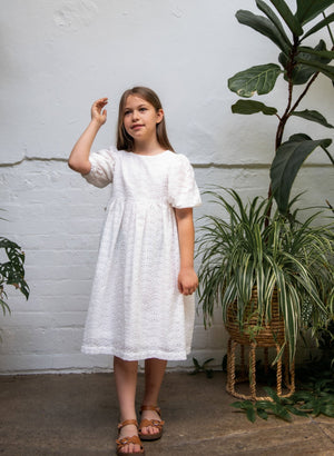 CEMRE DRESS WHITE - KOKORI Kids