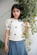 DAISY BLOUSE INDIGO FLOWER - KOKORI Kids