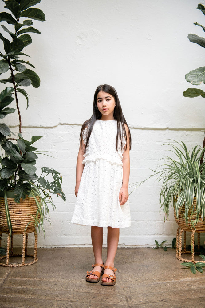 DERIN DRESS WHITE - KOKORI Kids