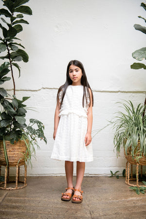 DERIN DRESS WHITE - KOKORI Kids