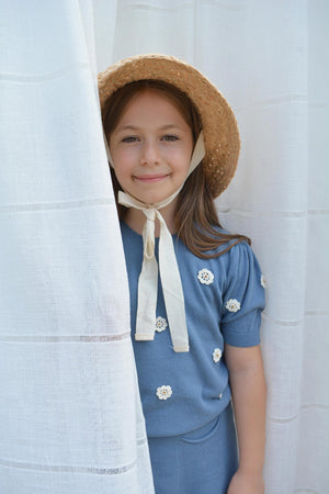 Girls Skirt, Bodrum Skirt Indigo - KOKORI Kids