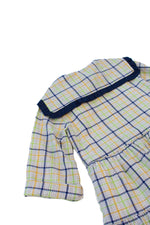 Girls Dress, Jasmine blue and yellow